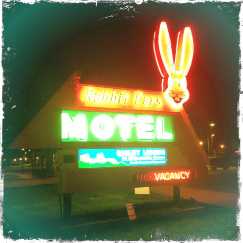This is where we stayed.  One of the best motel logos I've ever seen.